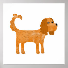 Póster Cavalier King Charles Spaniel Perro