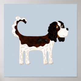 Póster Cavalier King Charles Spaniel Perro