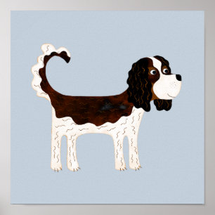 Póster Cavalier King Charles Spaniel Perro