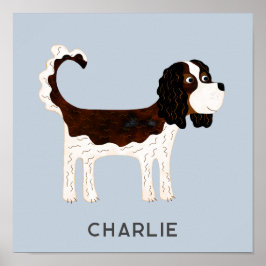 Póster Cavalier King Charles Spaniel Personalizado