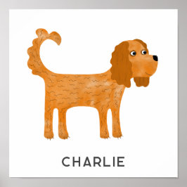 Póster Cavalier King Charles Spaniel Personalizado