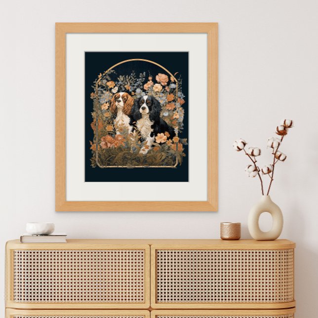 Póster Cavalier King Charles Spaniels Tapiz antiguo (Subido por el creador)