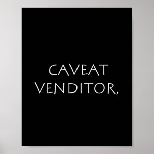 Póster Caveat venditor