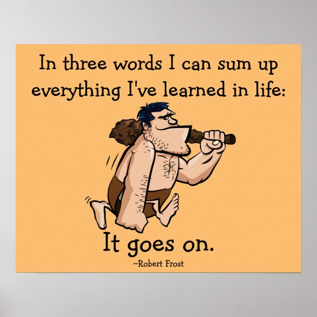 Póster Caveman Life Poster (Frente)