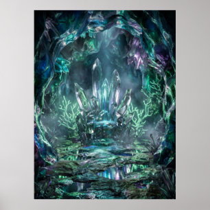 Póster Caverna de la Corona de Cristal Resplandor