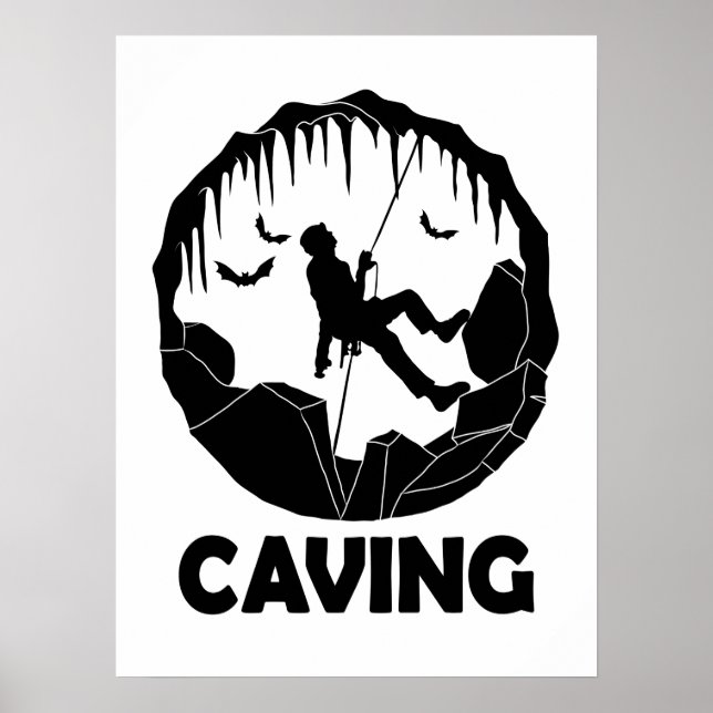 Póster Caving - Espeleología De Espeleología De Espeleolo (Frente)