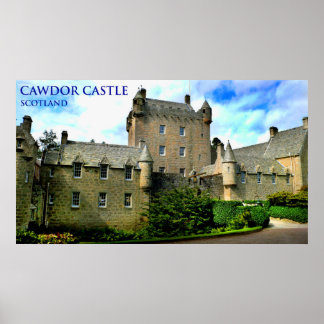 Póster cawdor castle scotland