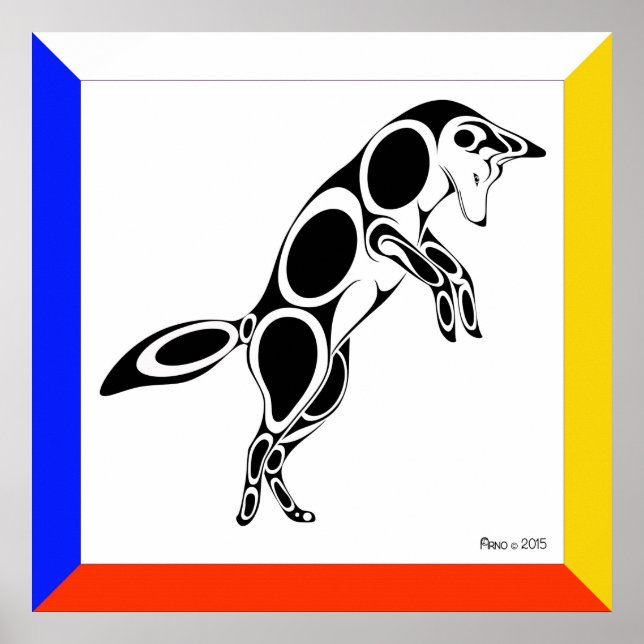 Póster Cayendo Coyote (Frente)