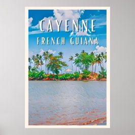 Póster Cayenne, la porte d'entrée de la Guyane française