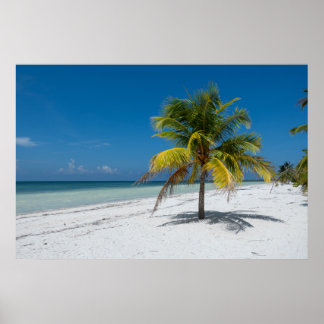 Póster Cayo Blanco Beack en Cuba
