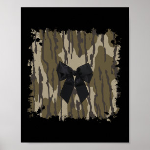 Póster Caza Chica Camo Cinta de vaca negra