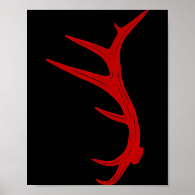 Póster Caza de alces Cobertizo de asta de toro  (Frente)