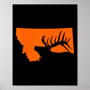 Póster Caza de alces en Montana