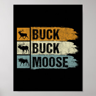 Póster Caza de alces macho alce