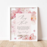 Póster caza de anillo floral rosa Rubor juego de ducha de<br><div class="desc">El juego de la ducha de novias con anillo floral rosado de Rubor. Elementos coincidentes disponibles.</div>
