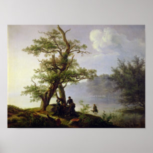 Póster Caza de aves acuáticas, 1828