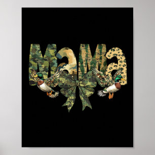 Póster Caza de Camo Mama Camouflage
