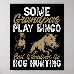 Póster Caza de cerdo salvaje papá