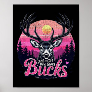 Póster Caza de ciervos de buck: caza de venenos Chica