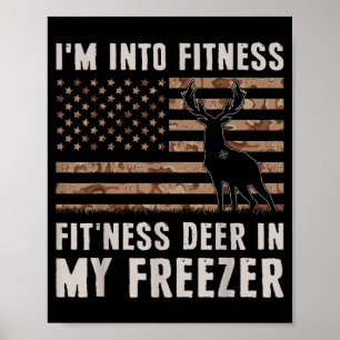 Póster Caza de Ciervos Estoy En Forma Fit'ness Ciervo En