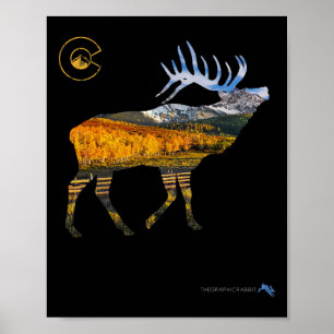 Póster Caza de Elk en Colorado