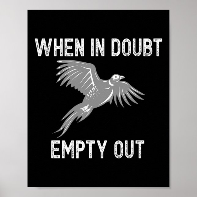 Póster Caza de faisanes divertida - Gran Cacería de cazad (Frente)