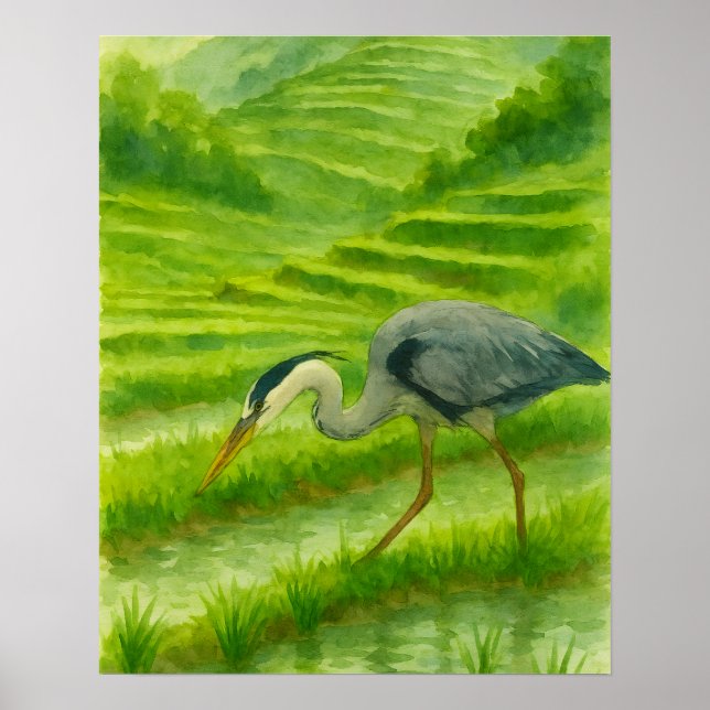 Póster Caza de Garzas (Frente)