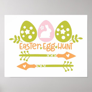 Póster Caza de huevo de Pascua