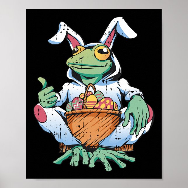 Póster Caza de huevo de Semana Santa de los conejitos de  (Frente)
