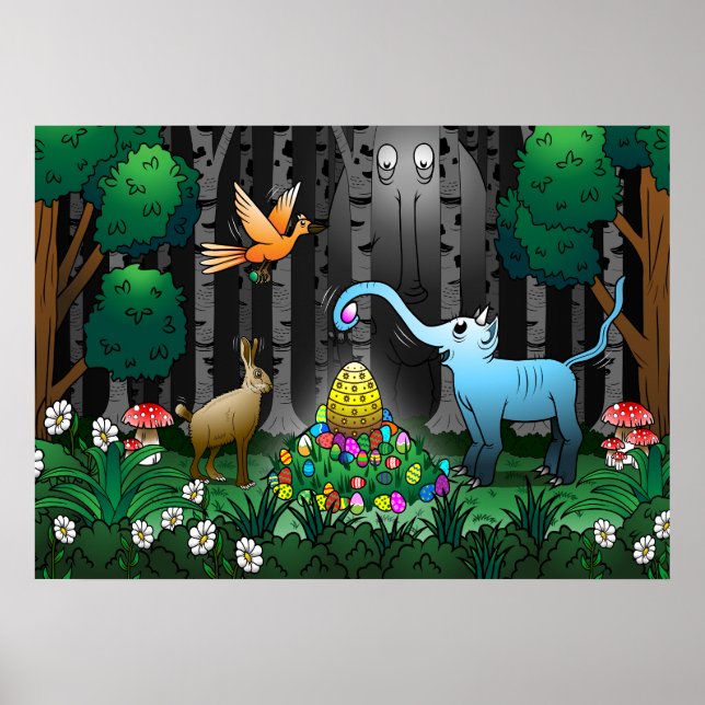 Póster Caza de huevos de Pascua (Frente)