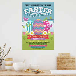 Póster Caza de huevos de Pascua
