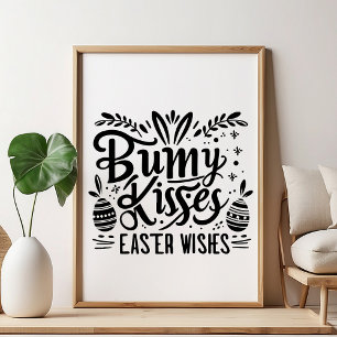 Póster ¡Caza de huevos de Pascua! Chica