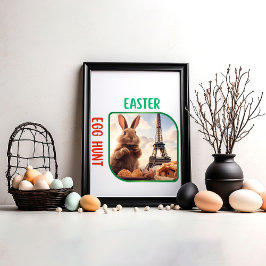 Póster Caza de huevos de Pascua - Humor