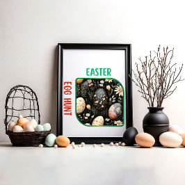 Póster Caza de huevos de Pascua - Peeps