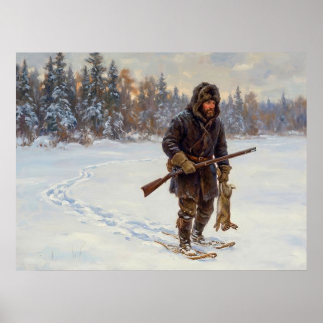 Póster Caza de invierno (Frente)