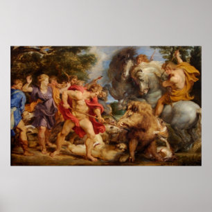 Póster Caza de jabalíes en Calydonia