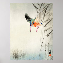Póster Caza de Kingfisher - Ohara Koson - Art 18A