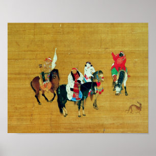 Póster Caza de Kublai Khan, dinastía de Yuan