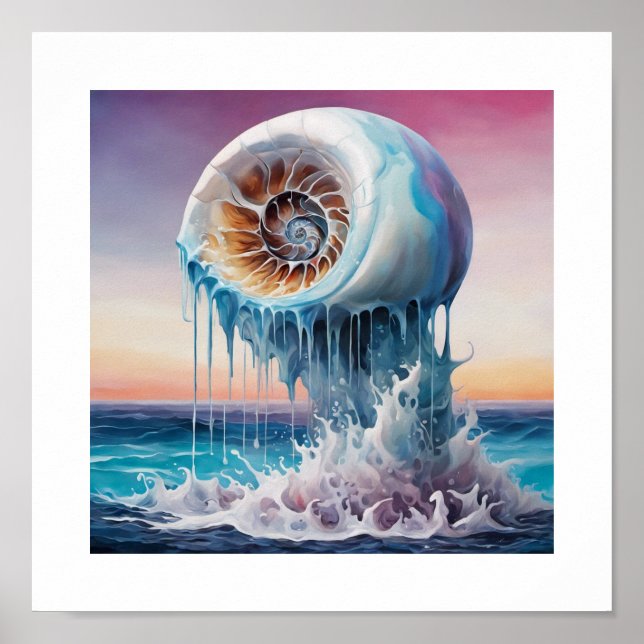 Póster Caza de Nautilus suspendida (Frente)
