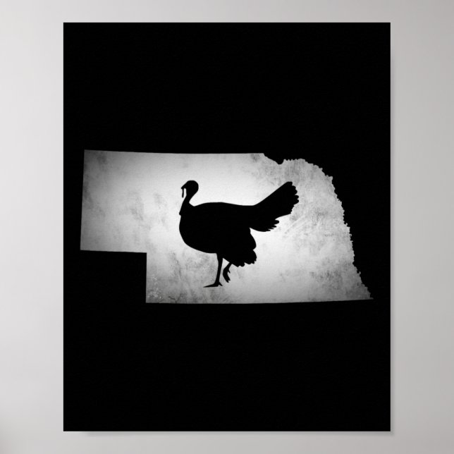 Póster Caza de Nebraska Turquía (Frente)