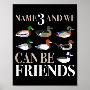 Póster Caza de patos cazadores de aves acuáticas diferent