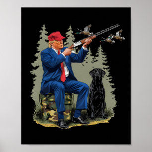 Póster Caza de patos Trump Donald Trump Camuflaje de viej