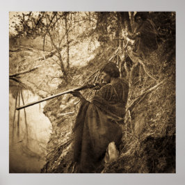 Póster Caza de pavos del jefe indio de Winnebago