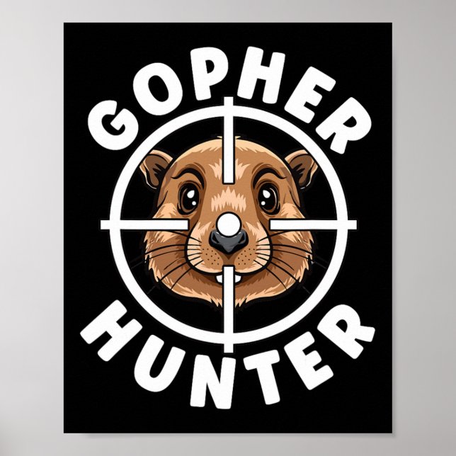 Póster Caza de Trampa de Gopher Hunter Crosshens (Frente)