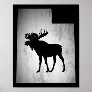 Póster Caza de Utah Moose