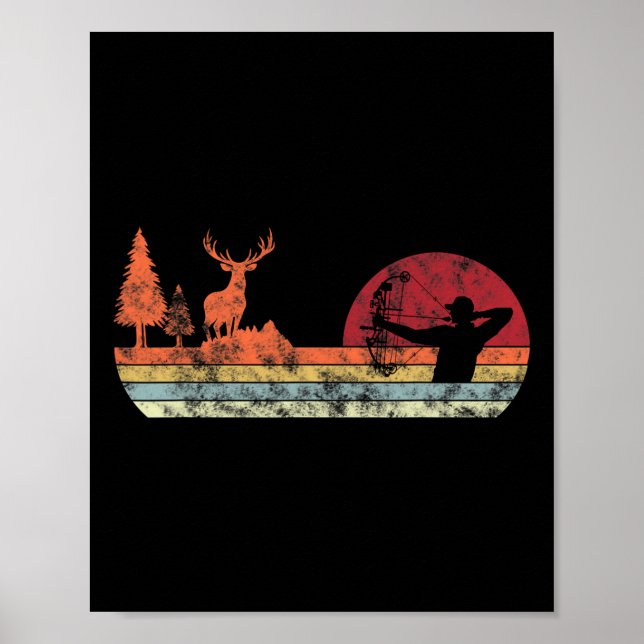 Póster Caza de venados de Bow (Frente)