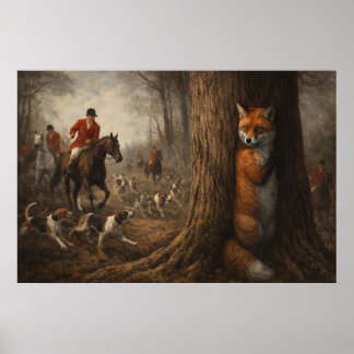 Póster Caza de Zorros