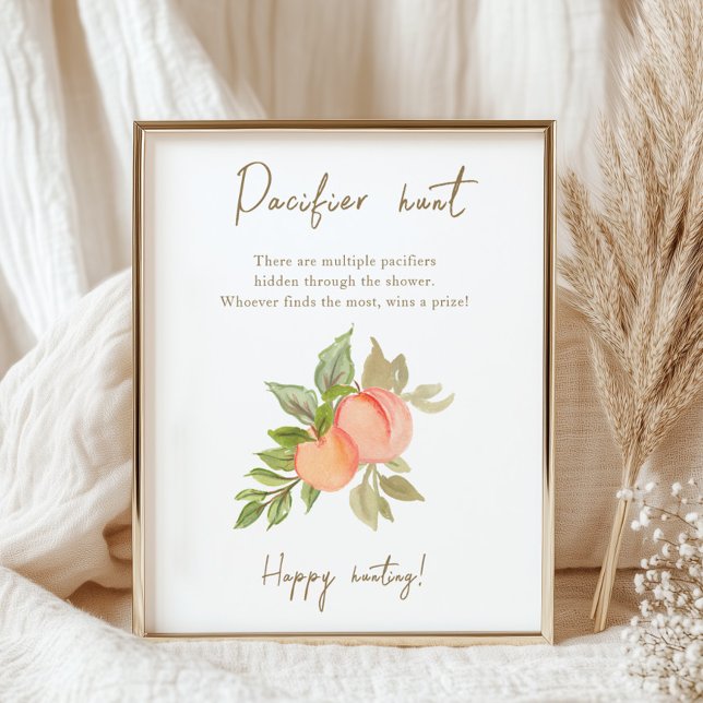Póster Caza del Pacificador de Baby Shower con fruta dulc (Subido por el creador)