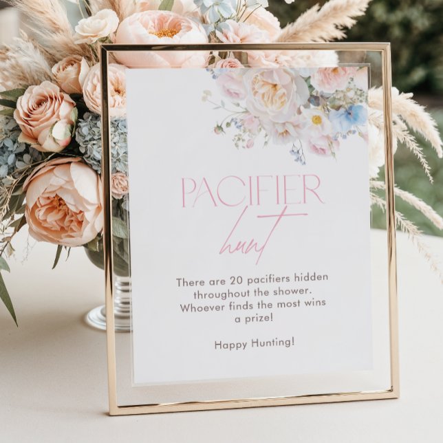 Póster Caza del Pacificador de Juego de Baby Shower Rosad (Subido por el creador)