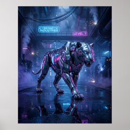 Póster Caza del Tigre de Cromo